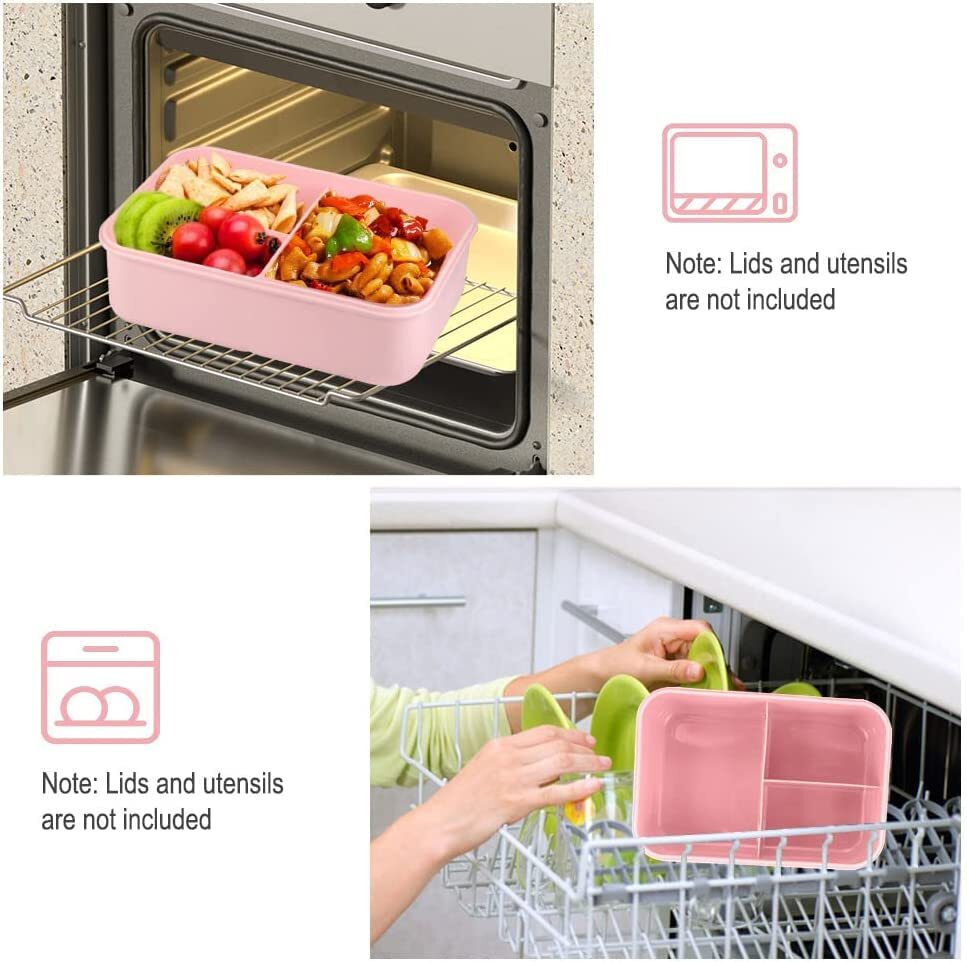 Bento Box For Adult 1200 Ml Lunch Containers For Adults Leakproof Lunch Box With