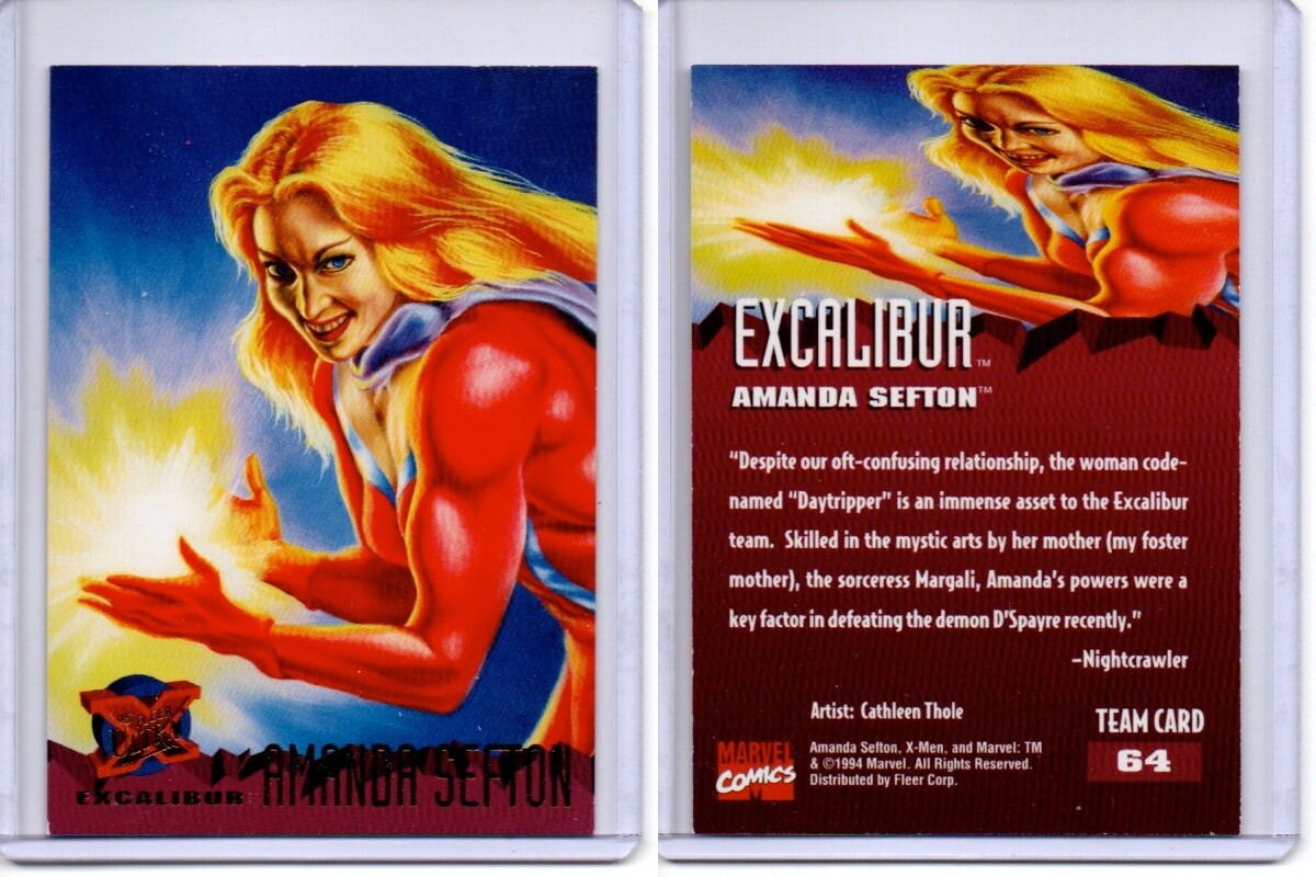1995 Fleer Ultra, X-Men, Marvel, #64 Amanda Sefton 1995 Fleer Ultra, X-Men, Marvel, #64 Amanda Sefton