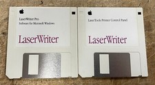 Vintage Apple LaserWriter Pro Windows Install Diskettes TESTED and READABLE