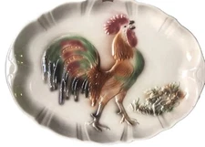 Rooster Platter Tray plate Compton Souvenir RARE 1959 Lane And Co