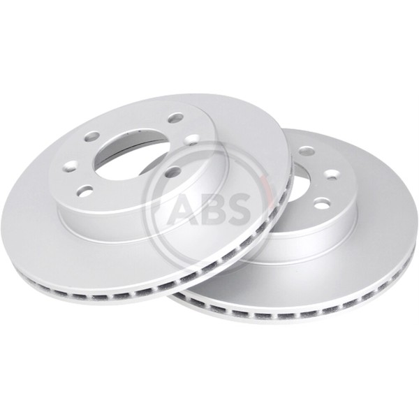 A.B.S. 2X Bremsscheibe Vorne 241 BelüFtet FüR Hyundai I10 BA IA KIA-image