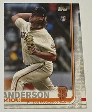 Shaun Anderson 2019 Topps Update ROOKIE Miscut #US142 - San Francisco Giants
