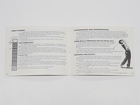 Jack Nicklaus Golf Authentic Original NES Nintendo Manual Only