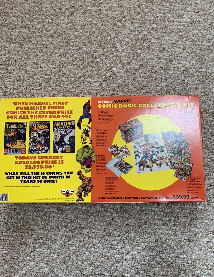 Marvel Comic Book Collectors Kit 1989 Rare (UnOpened) | eBay