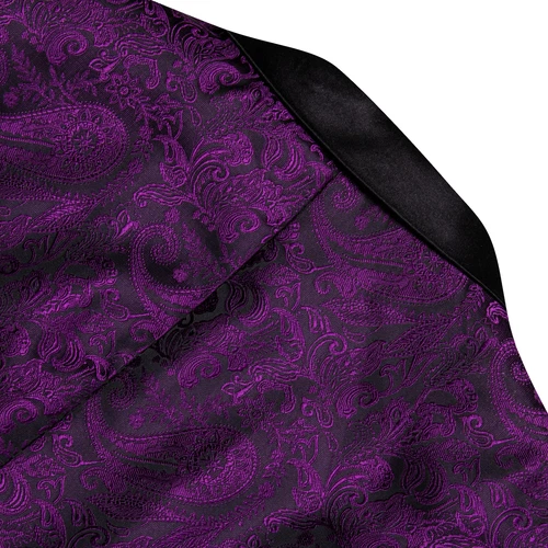 Para Hombres Floral Esmoquin Cena Chaqueta Calce Regular Chal Solapa Paisley Baile de graduación Fiesta Traje - Imagen 189 de 236