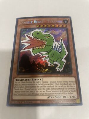 Yugioh Doodle Beast Tyranno Secret Rare BLCR