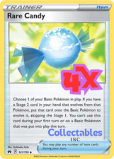 4x Rare Candy 141/159 - Pokemon TCG - Crown Zenith - #0430