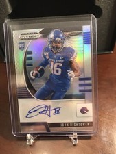 2020 Panini Prizm Draft Picks #258 John Hightower Eagles Rookie Silver Auto Card