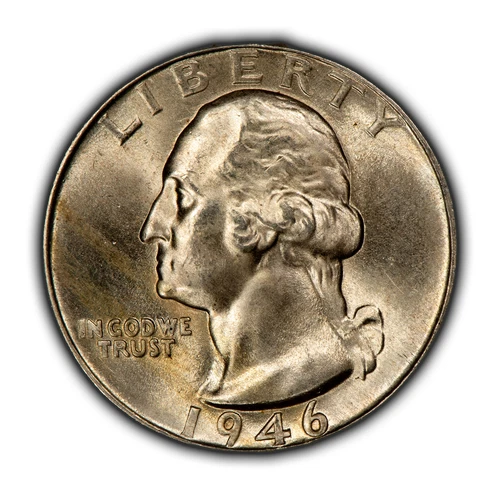 1946-D 25c Silver Washington Quarter - PQ Frosty BU - SKU-Z5200