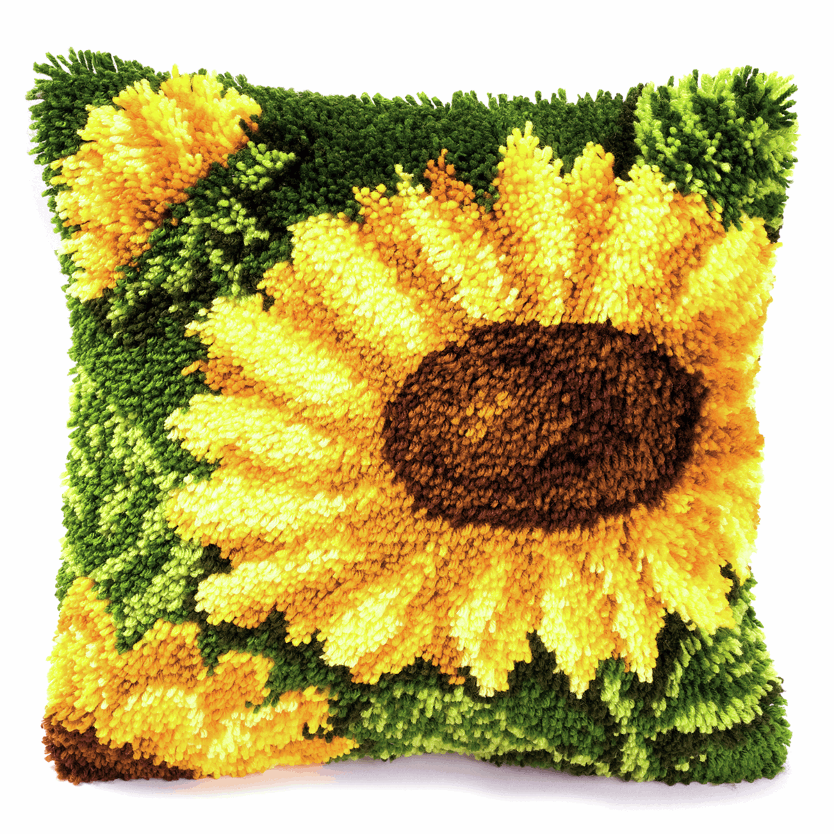 Vervaco Sunflowers Bold Latch Hook Cushion, Multi-Colour - Image 2