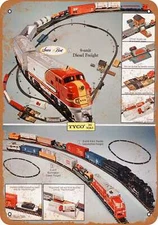 METAL SIGN - 1971 Tyco Electric Toy Trains - Vintage Look Reproduction