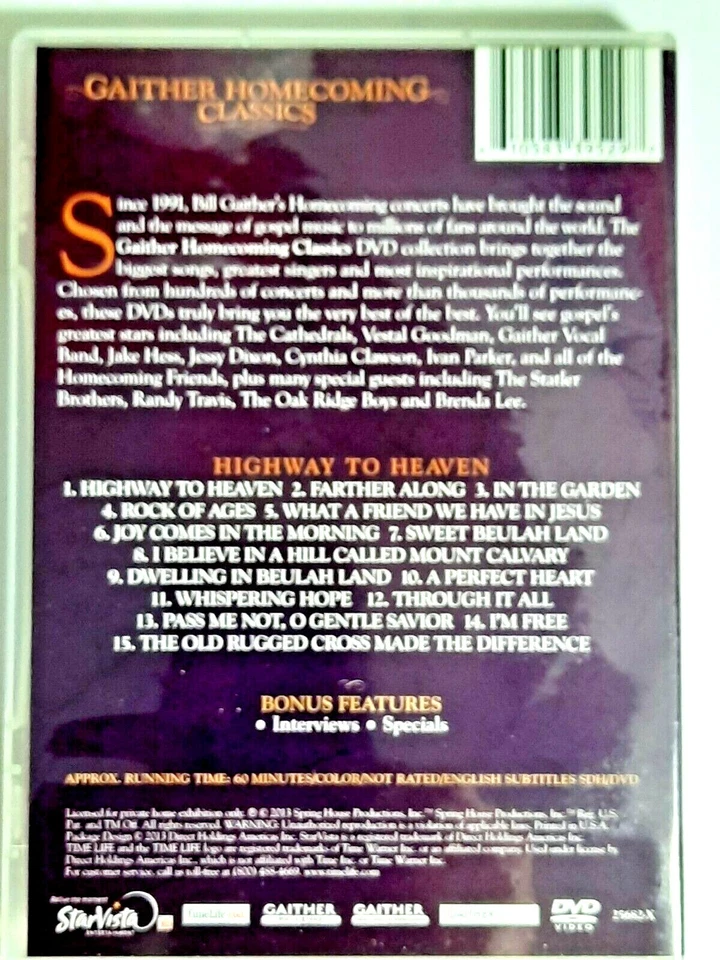 Gaither Homecoming Classics Highway to Heaven DVD pre-owned Foto 2 de 4