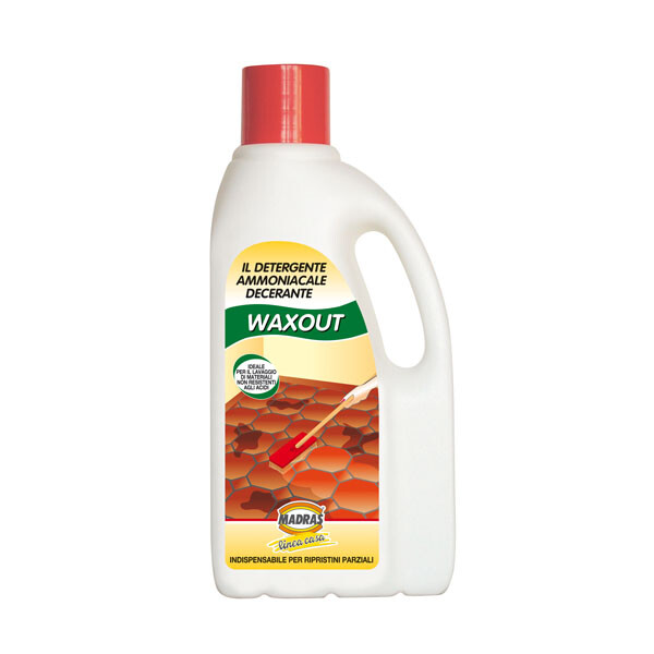 WAXOUT  DETERGENTE DECERANTE AMMONIACALE 1LT PER PAVIMENTI COTTO PIETRA  Madras