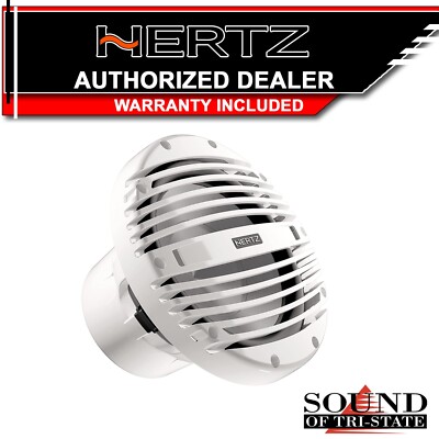 Hertz HMS 10 B-2 10'' Marine Infinite Baffle Subwoofer w/ Grille - White