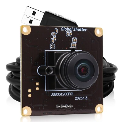 ELP 1200P Global Shutter Wide Angle USB Camera Module w/ 180degree Fisheye Lens