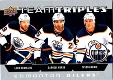 2021-22 Team Triples Leon Draisaitl / Darnell Nurse / Tyson Barrie #TT-EDM