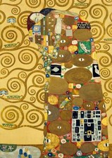 QUADRO STAMPA SU TELA CANVAS - klimt - l' abbraccio - classico moderno - arredo
