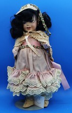 VINTAGE 1979 JL REPRO SFBJ #236 PARIS PORCELAIN DOLL BLUE EYES 14" NEEDS TLC   C