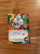 Braelon Allen 2023 Bowman Best University Orange Refractor /25 SSP Auto NRMT+ RC