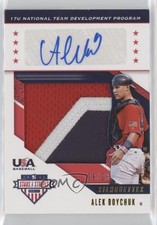 2019 USA Baseball Stars & Stripes Jerseys Prime 9/23 Alek Boychuk Auto 0ko