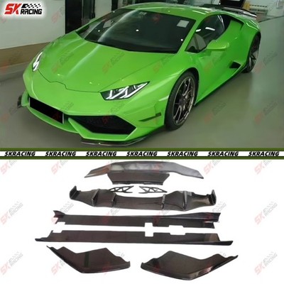 Spoiler Wing With Base Rear Lip Kits For Lamborghini Huracan LP610 Carbon Fiber