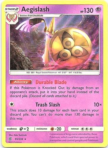 Aegislash  Holo Rare SM - Unified Minds 95/236 NM