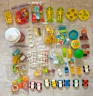 Vintage Fisher Price Little People: 70+ Pieces Furniture Silo Cars Playground