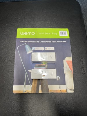 WeMo Mini Wi-fi Smart Plug 2-pack for Android 4.4 and IOS 9 or Higher