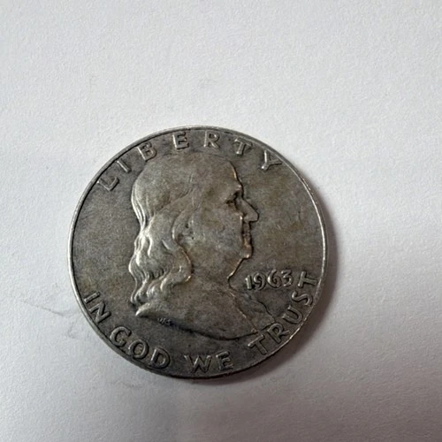 New Listing1963 Franklin Half Dollar Denver Mint 90% Silver Business Strike Circulated