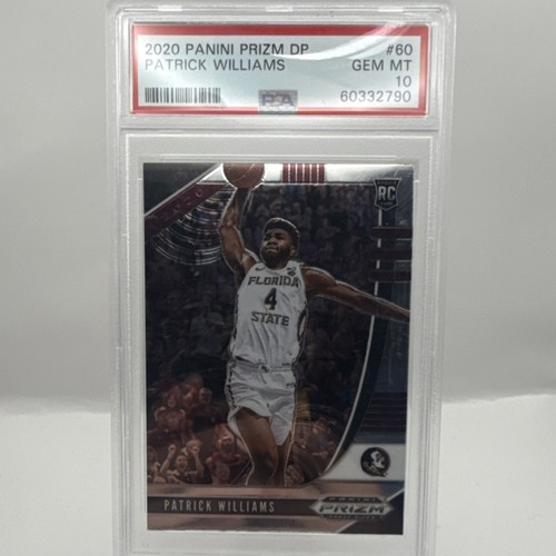Panini Prizm Draft Picks Patrick Williams #60 Rookie PSA 10 Florida State