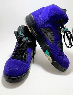 Air Jordan Retro 136027-500 Grape Ice/New Emerald Black Size 10