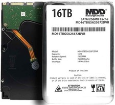 MDD 16TB 7200RPM 256MB Cache SATA 6.0Gb/s 3.5" Internal Surveillance Hard Drive