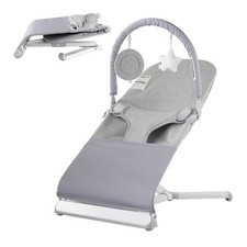 Baby Bouncer Seat Chair for Babies 0-9 Months with Toy Bar, 2 Recline Positions