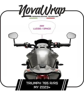 Triumph Street Triple / Daytona 765 PPF Anti-Kratz Aufkleber Displayschutz