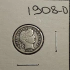 1908 D Barber Dime 10c Liberty Head Ungraded Choice Silver US Coin