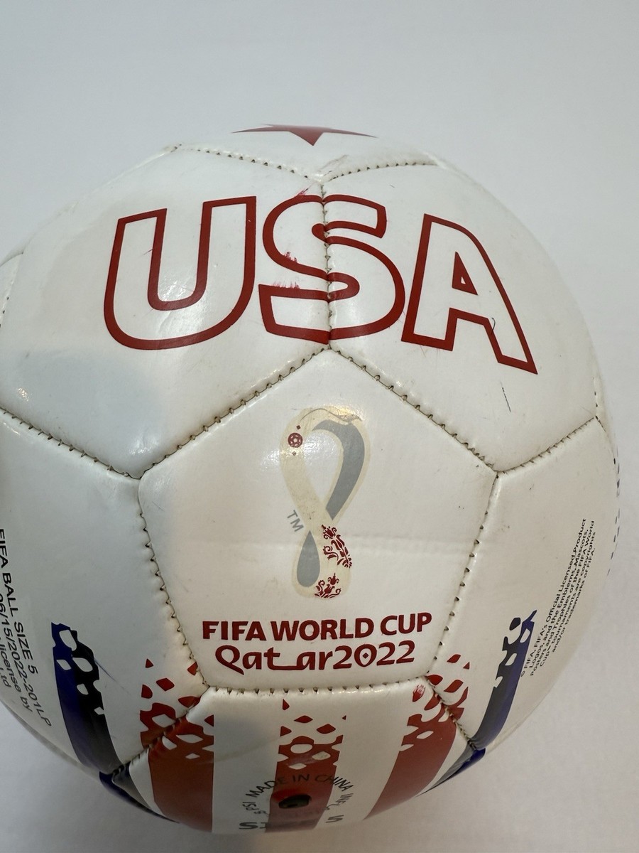 FIFA World Cup Qatar 2022 Soccer Ball Size 5 Team USA Flag Print