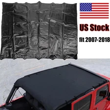 Soft Leather Sunshade Bikini Top Roof Cover for Jeep Wrangler JK JKU 4Door 07-18