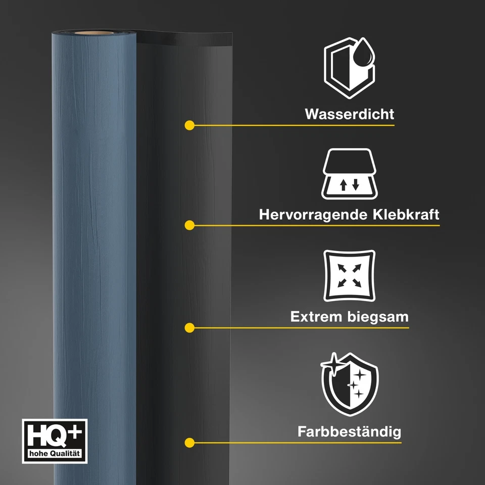 Selbstklebende ALU-KSK Dachbahn Dachfolie Bitumendachbahn Anthrazit – 5 m² - Bild 4 von 4