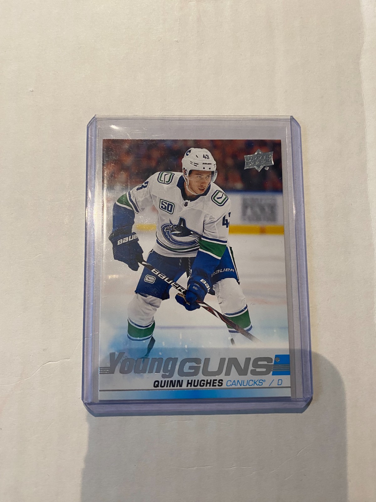 2019-20 Upper Deck series 1 Young Guns Quinn Hughes Vancouver Canucks #249