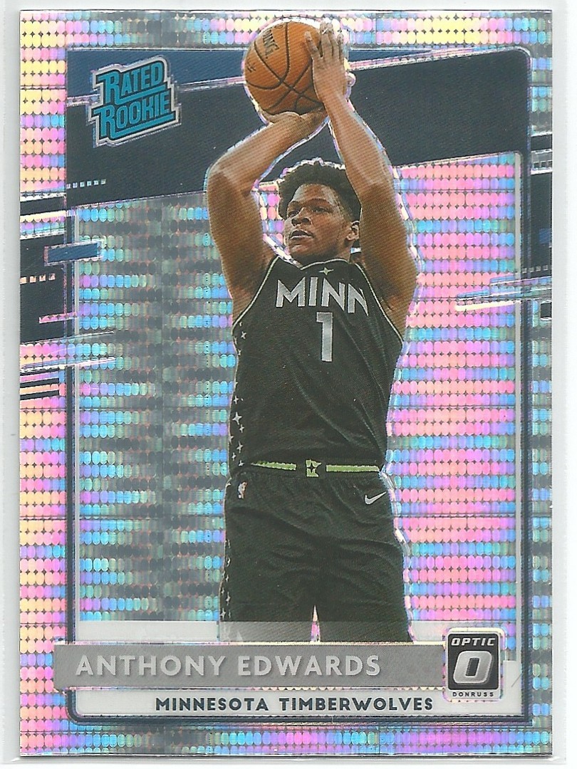 2020-21 Panini Donruss Optic Anthony Edwards Rated Rookie #151 Target Parallel