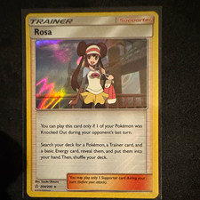 Pokemon TCG Rosa 204/236 Cosmic Eclipse Secret Rare Holo Trainer EN 2019
