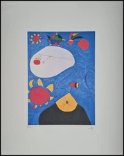 Joan Miro * portrait IV * 50 x 40 cm * signed lithograph * limited # 27/200