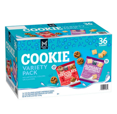 Members Mark Mini Cookies Variety Pack, 1 oz., 36 pk.