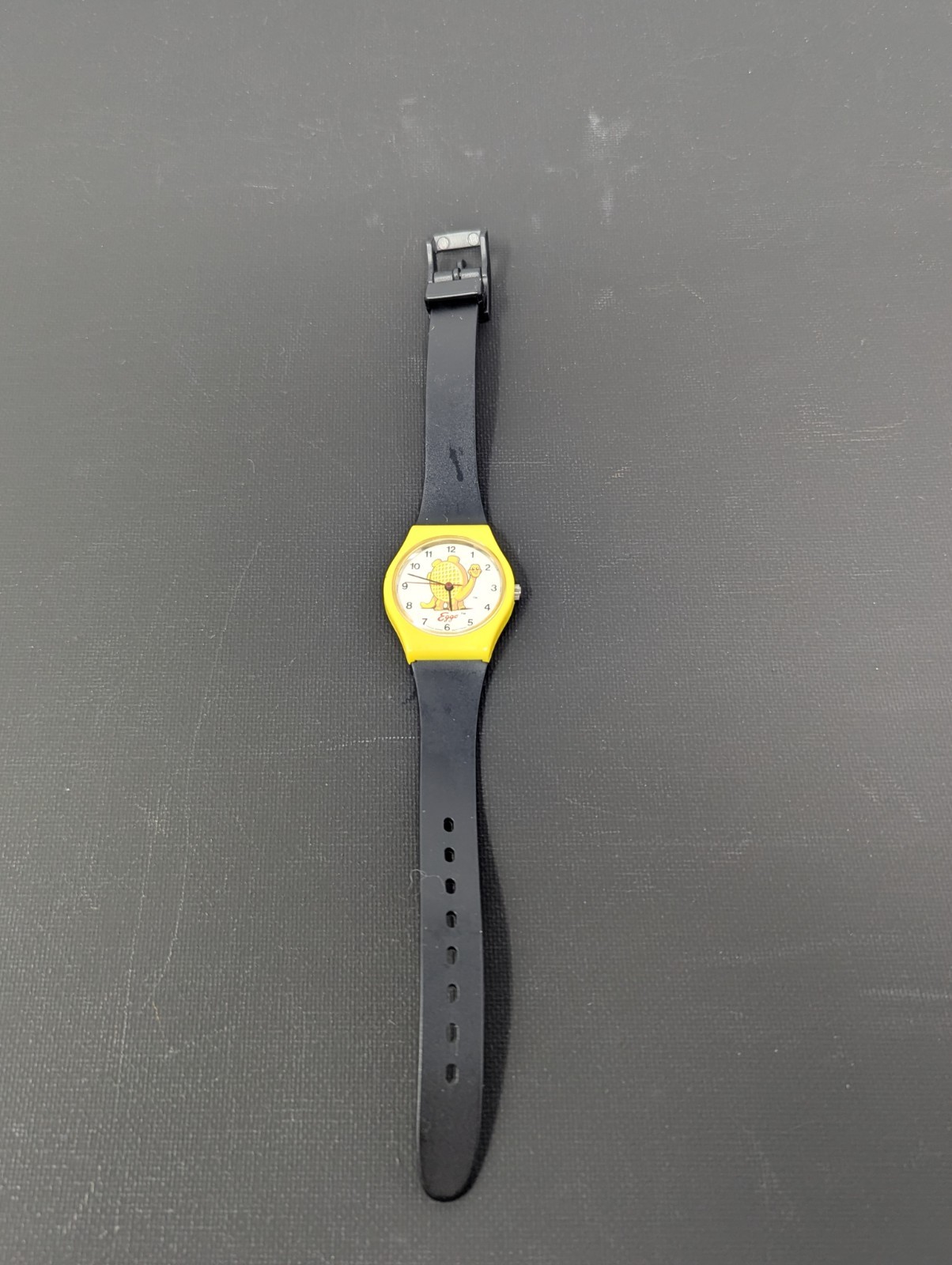Eggo Waffles Yellow Dinosaur Quartz Watch, Promo, Advertising, Vintage