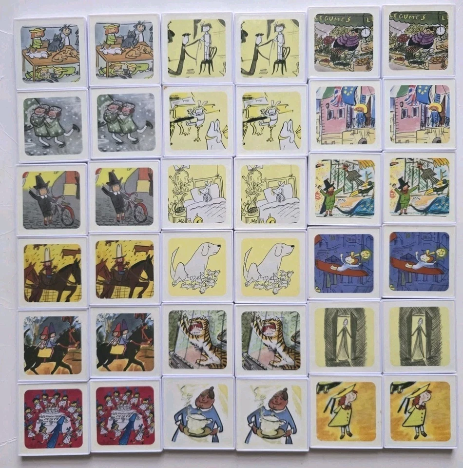 Madeline Matching Game Complete Briarpatch 36 плиток сумка на шнурке инструкции  - Изображение 2 из 4