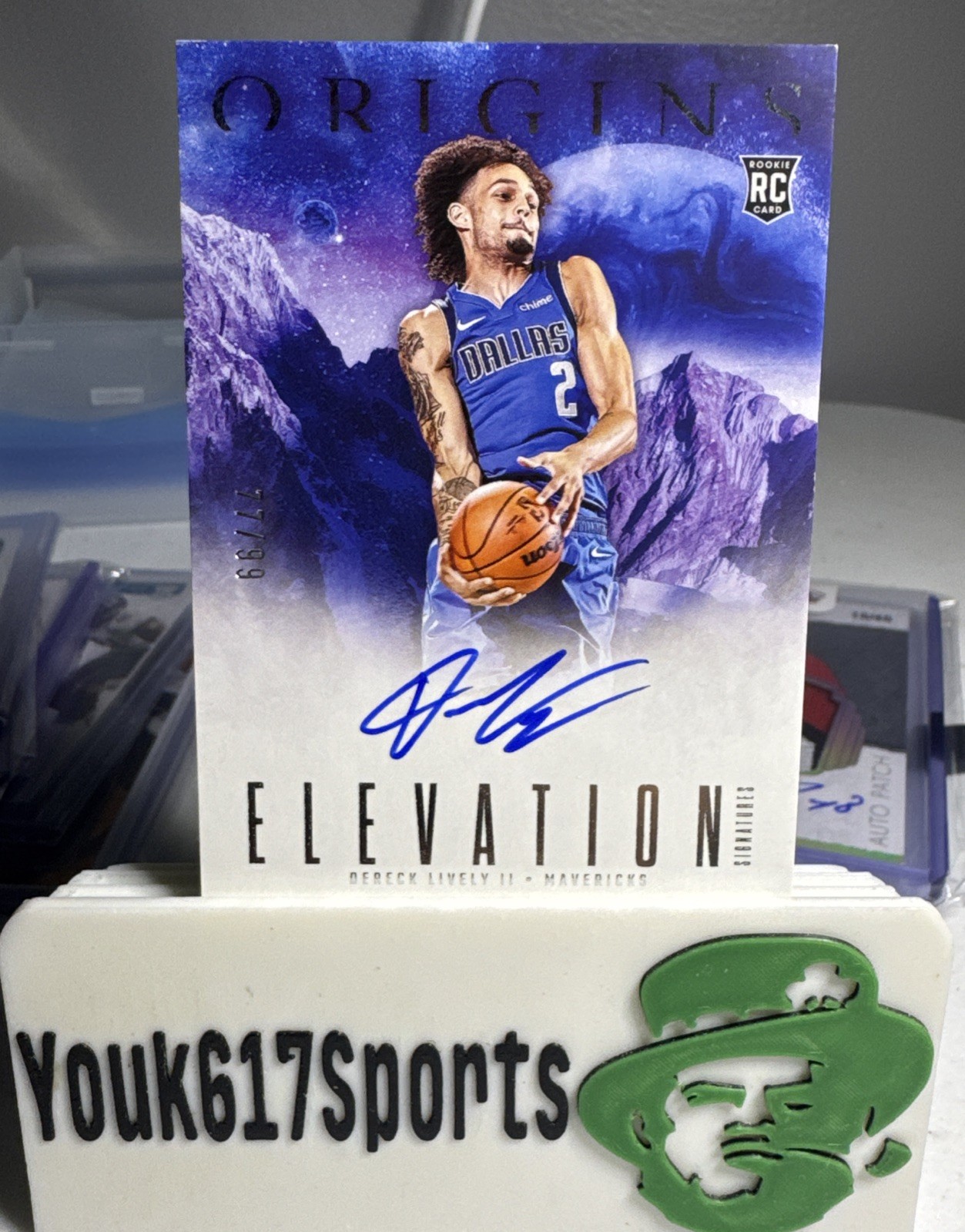 2023-24 Panini Origins Elevation Signatures #ES-DLM Dereck Lively /99