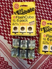GE Flashcube 6 Cubes/24 Flashes Camera Flash Lot of 2