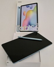 SAMSUNG TAB S6 LITE..ANGORA BLUE.CHARGER.CORD.STYLUS.BOX