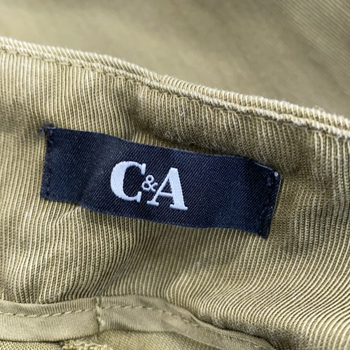C&A, Palazzohose, Größe: 38, Grün/Braun/Beige, Tencel, Einfarbig, Damen #ocU - Bild 3 von 6