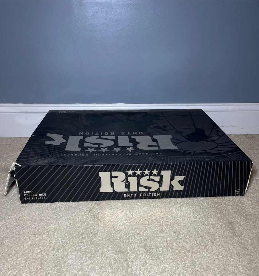 RISK ONYX Edition Board Game The Game Of Strategic Conquest Used See Pics! - Image 4 of 4